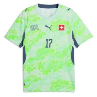 Schweiz Ruben Vargas #17 Bortatröja VM 2026 Korta ärmar